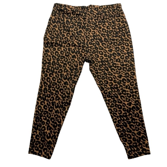 Terra & Sky Pants Leopard Print Stretch Pull-on Women’s Size 2X (20W-22W) - Picture 3 of 12